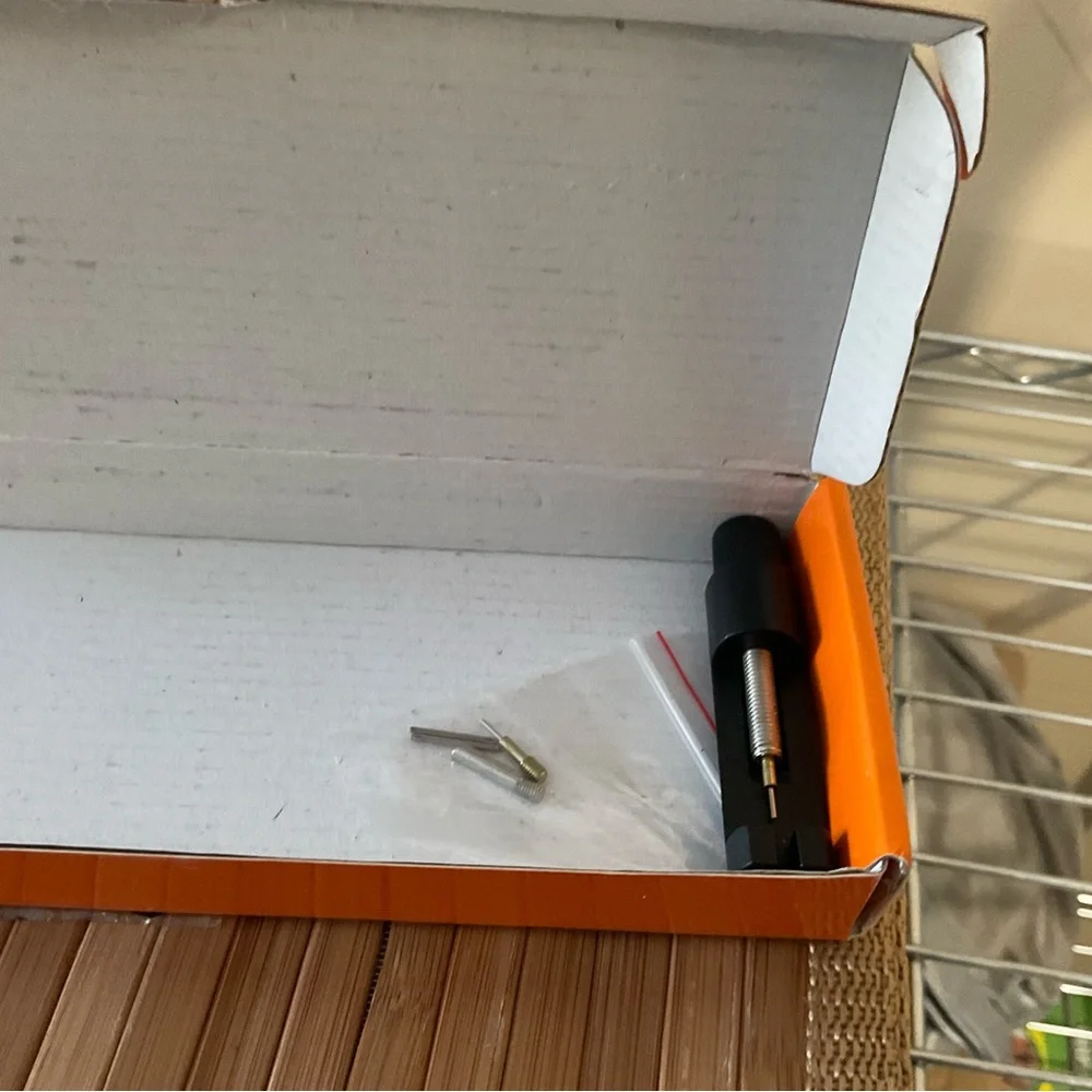 Gold Metal Watch Band with Case